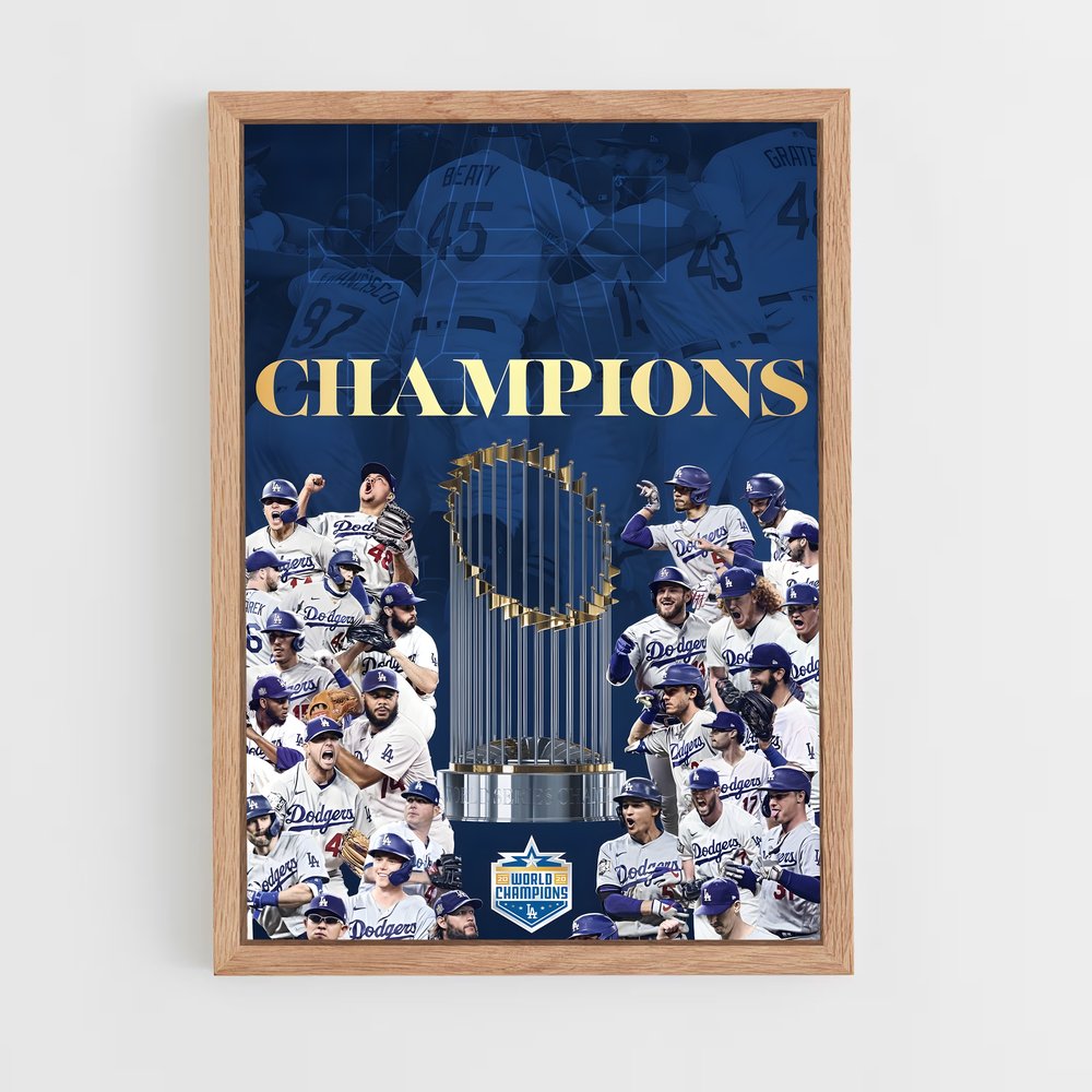 Poster Champions de Los Angeles – affiche Baseball (vue 4)